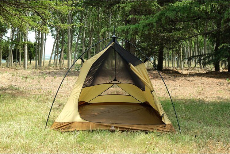 Cheap Goat Tents The Free Spirits TFS Pangolin2.0 One sided Silicon Coating 2 person 3 Season Ultralight Waterproof Camping Tent Black Label Tents 